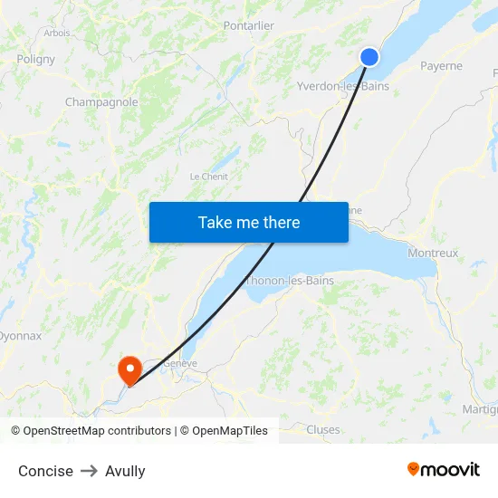 Concise to Avully map