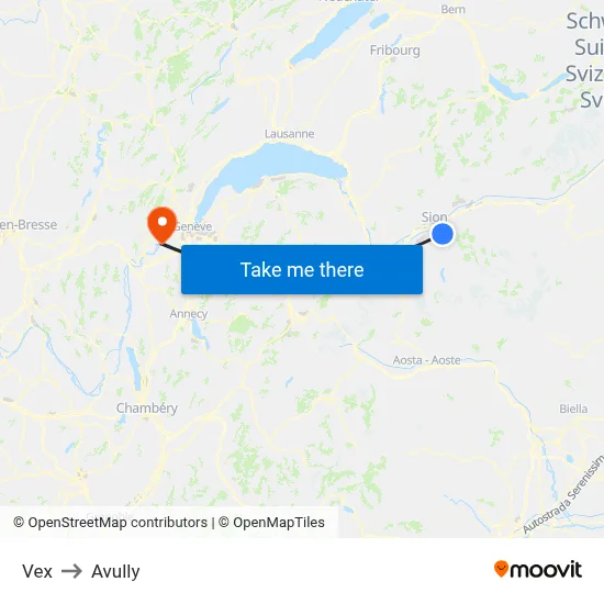 Vex to Avully map