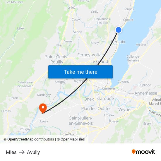 Mies to Avully map