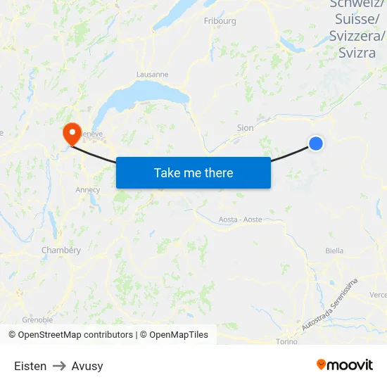 Eisten to Avusy map