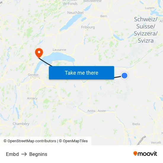 Embd to Begnins map
