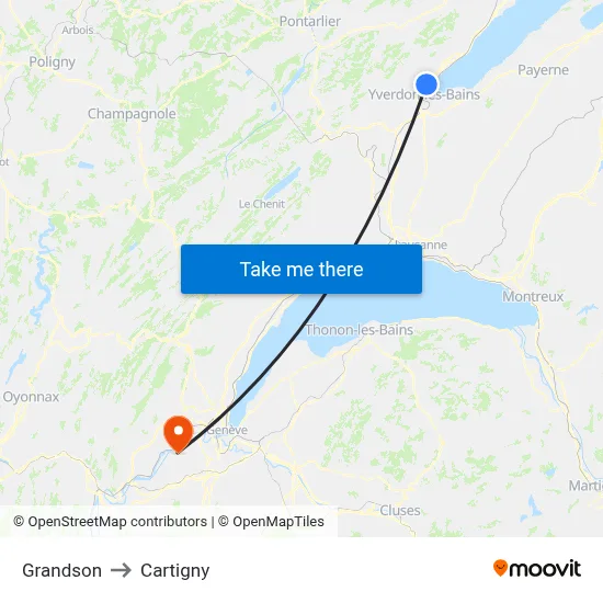 Grandson to Cartigny map