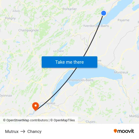 Mutrux to Chancy map
