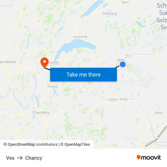 Vex to Chancy map