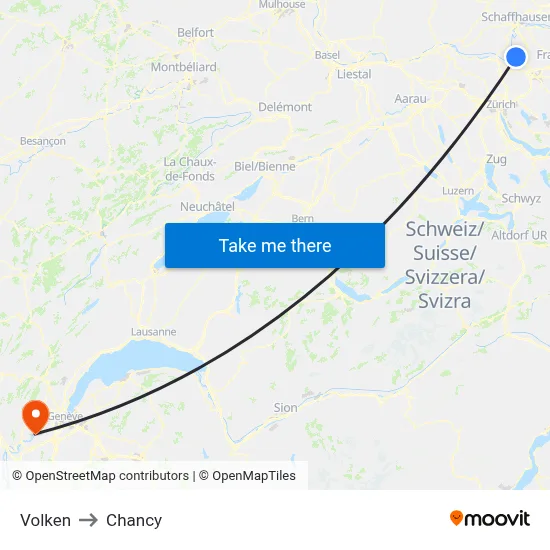 Volken to Chancy map