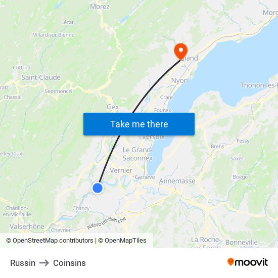 Russin to Coinsins map