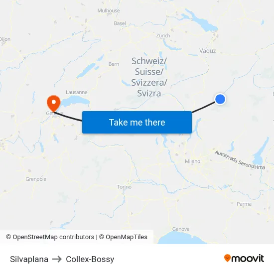 Silvaplana to Collex-Bossy map