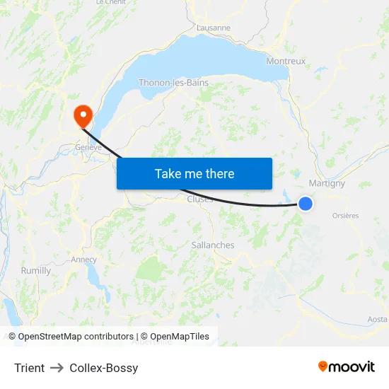 Trient to Collex-Bossy map