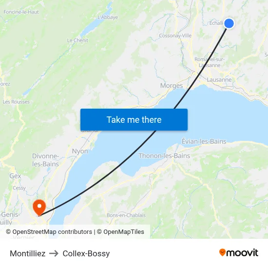 Montilliez to Collex-Bossy map