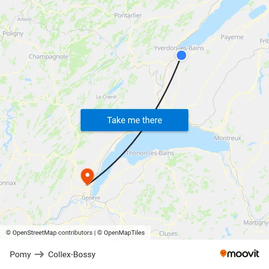 Pomy to Collex-Bossy map