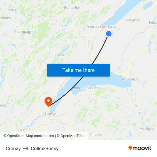 Cronay to Collex-Bossy map