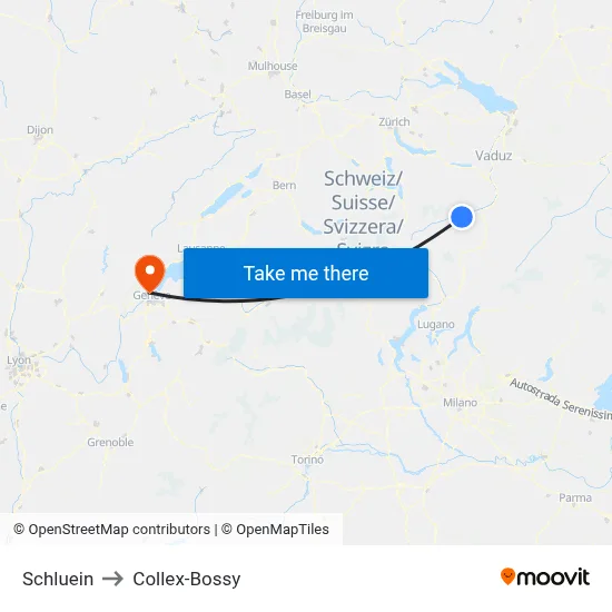 Schluein to Collex-Bossy map