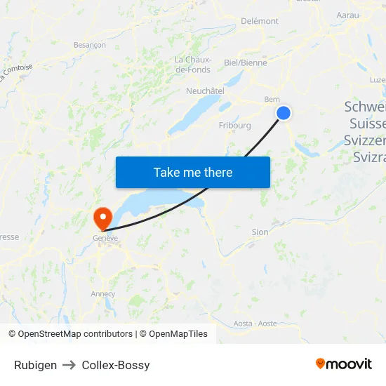 Rubigen to Collex-Bossy map