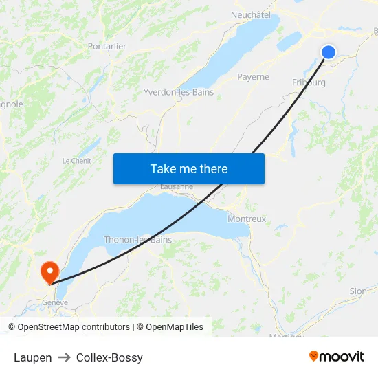Laupen to Collex-Bossy map