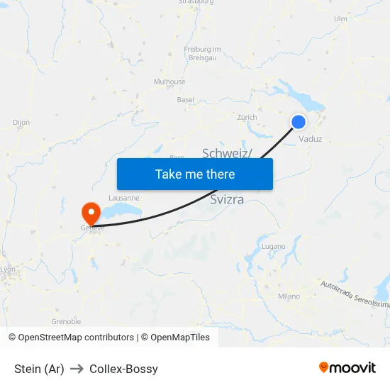Stein (Ar) to Collex-Bossy map