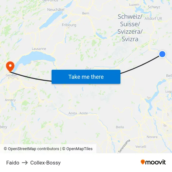 Faido to Collex-Bossy map