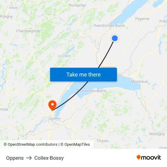 Oppens to Collex-Bossy map