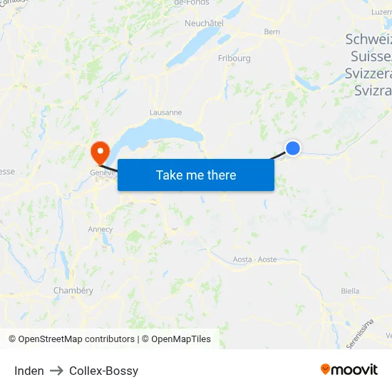 Inden to Collex-Bossy map