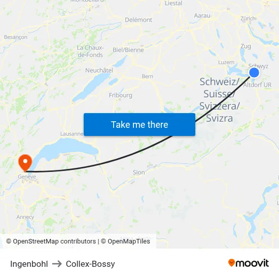 Ingenbohl to Collex-Bossy map