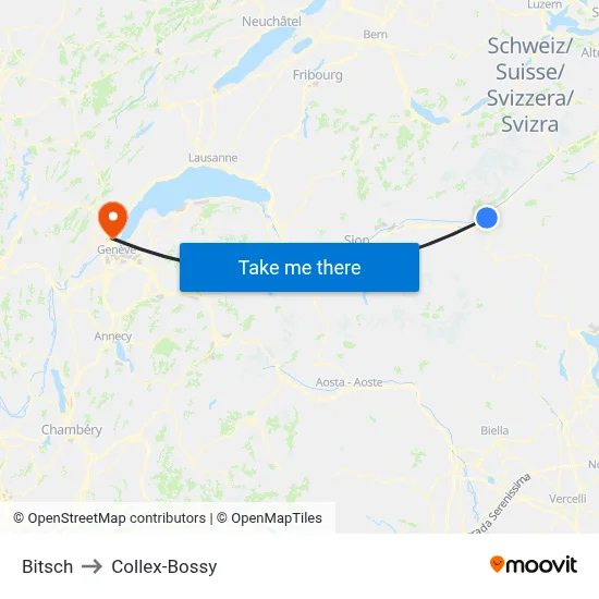 Bitsch to Collex-Bossy map