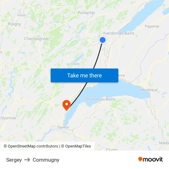 Sergey to Commugny map