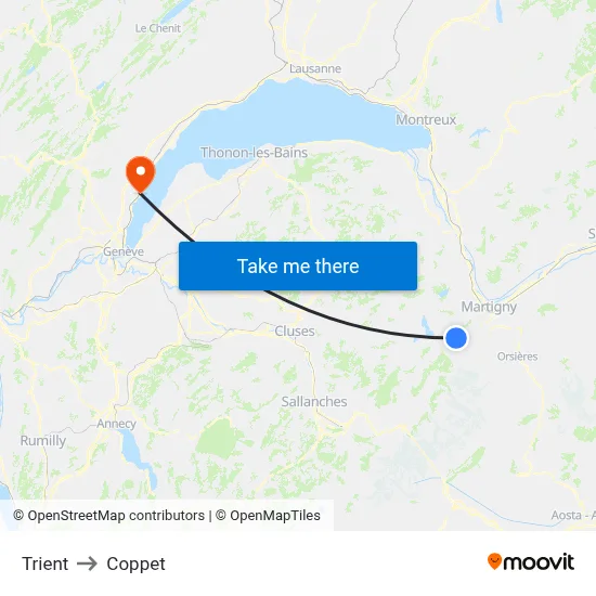 Trient to Coppet map