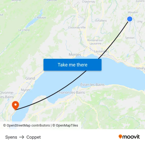 Syens to Coppet map