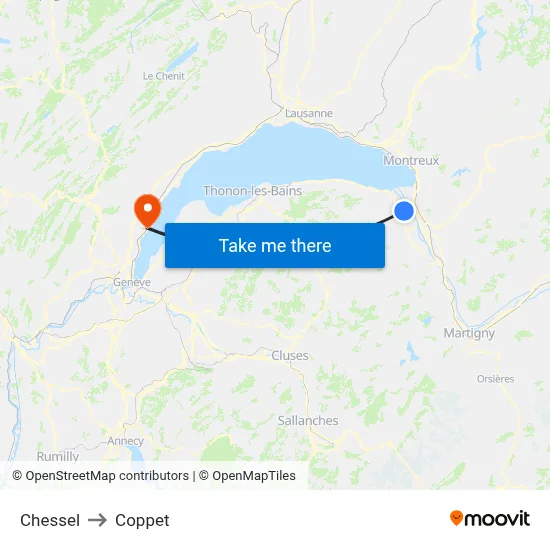 Chessel to Coppet map