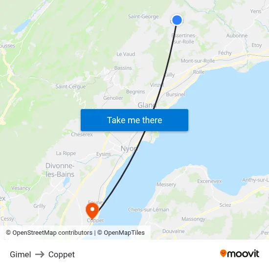 Gimel to Coppet map