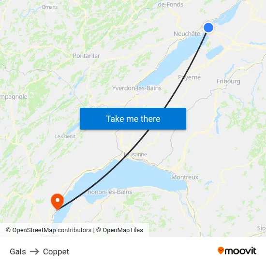 Gals to Coppet map
