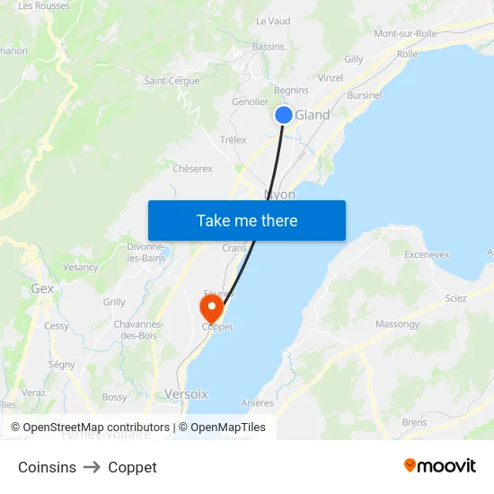 Coinsins to Coppet map