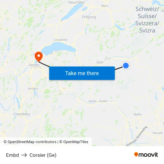 Embd to Corsier (Ge) map