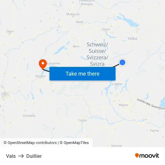 Vals to Duillier map