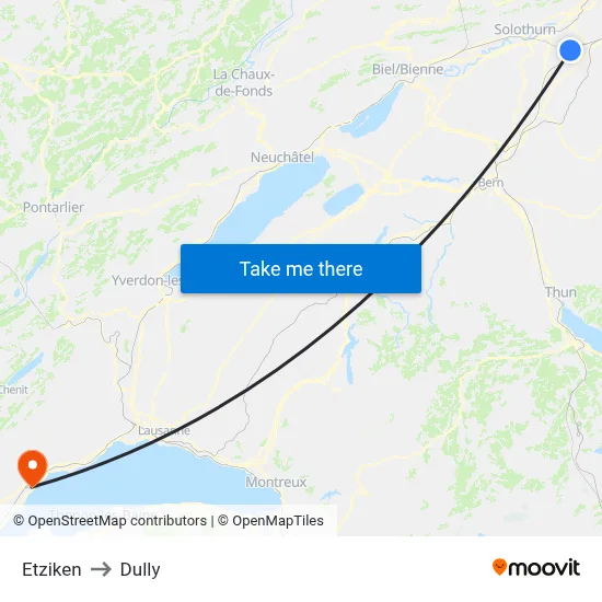 Etziken to Dully map