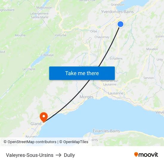 Valeyres-Sous-Ursins to Dully map