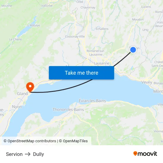 Servion to Dully map