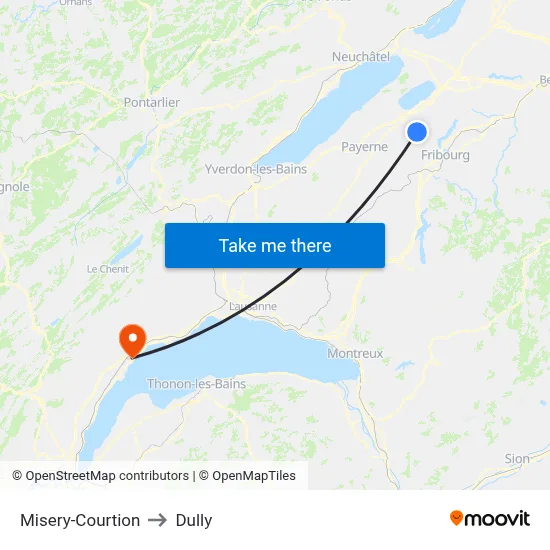 Misery-Courtion to Dully map