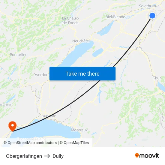 Obergerlafingen to Dully map