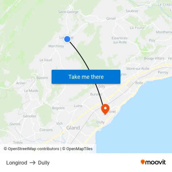 Longirod to Dully map