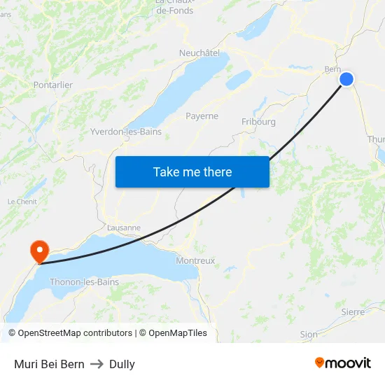 Muri Bei Bern to Dully map