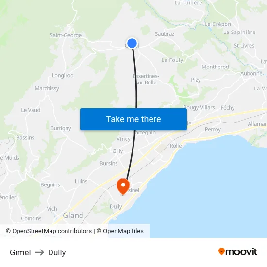 Gimel to Dully map