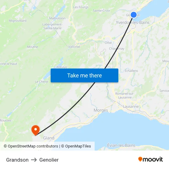 Grandson to Genolier map