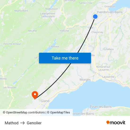 Mathod to Genolier map