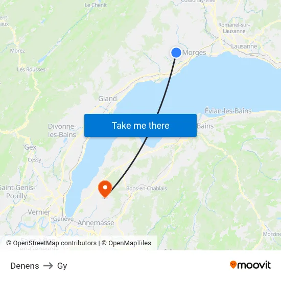 Denens to Gy map