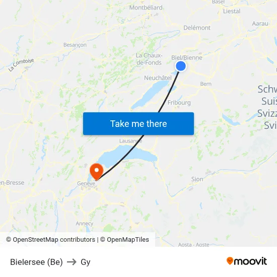 Bielersee (Be) to Gy map