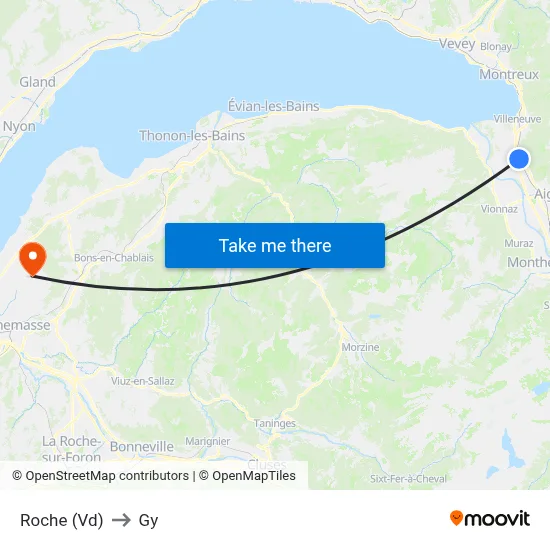 Roche (Vd) to Gy map