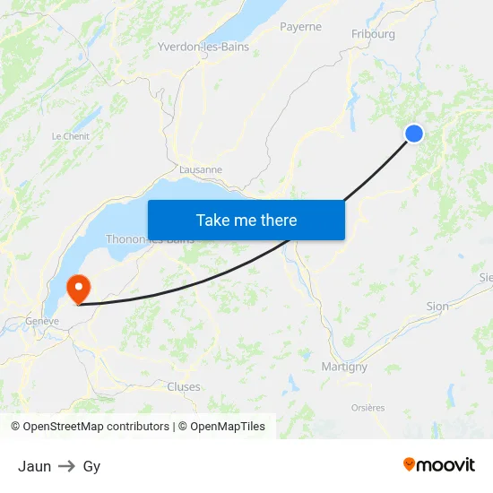 Jaun to Gy map