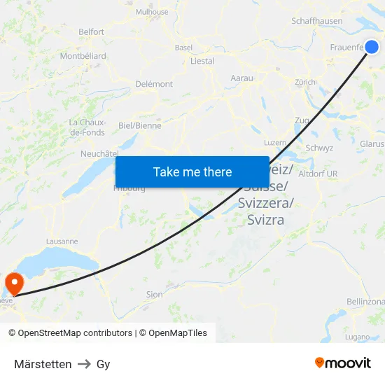 Märstetten to Gy map
