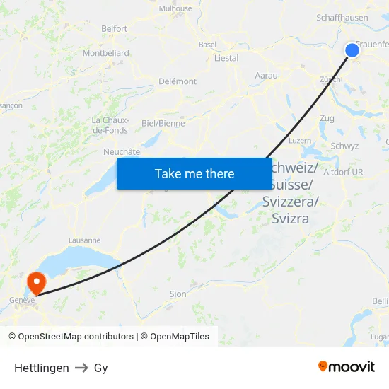 Hettlingen to Gy map