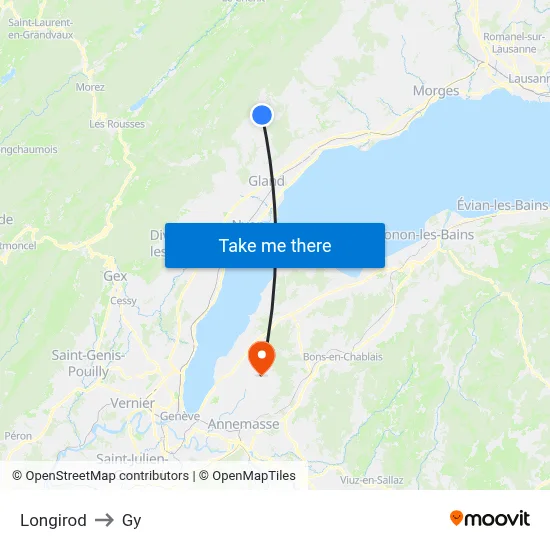 Longirod to Gy map